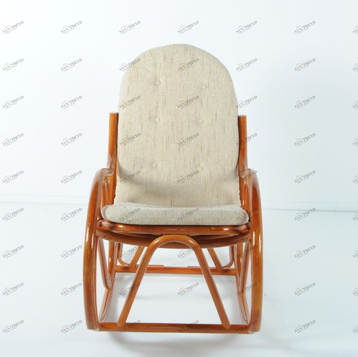 Кресло-качалка с подушкой 97х117 см коньяк Calamus Rotan VINOTTI  00-3885261 Коричневый 