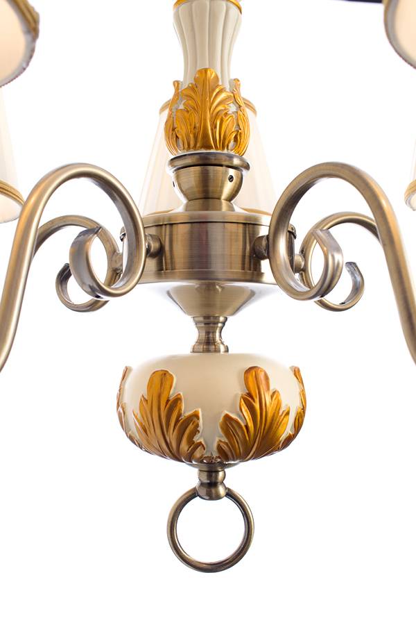 Подвесная люстра Arte Lamp Benessere A9570LM-5WG ARTE LAMP ДИЗАЙНЕРСКИЕ, BENESSERE 056428 Белый  - Вид №1