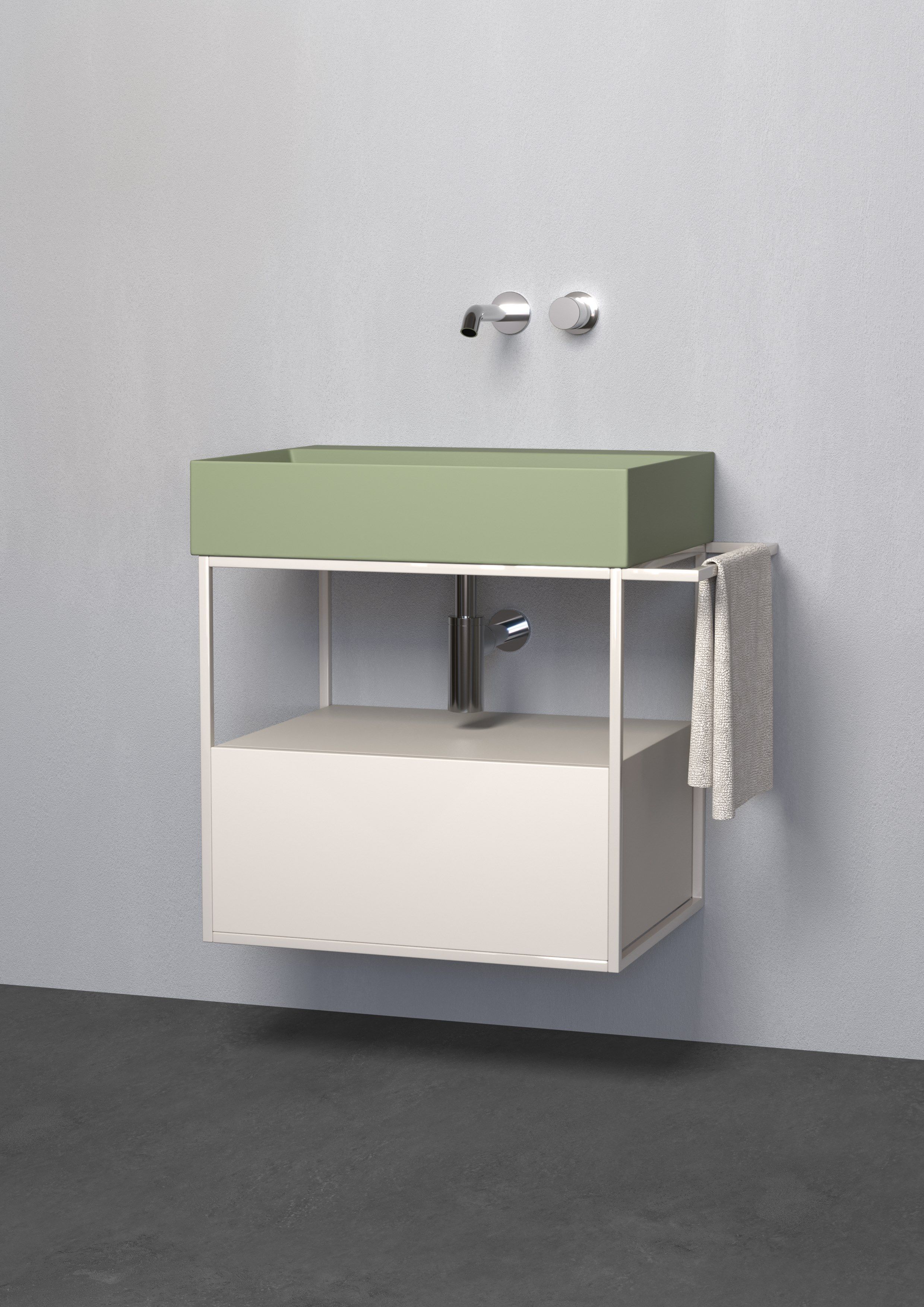 Подвесной умывальник с ящиками Azzurra Ceramica Elegance Croma ARCH-00091978 - Вид №2