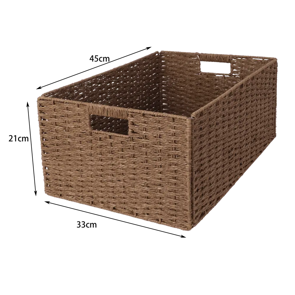 Корзина Konsensa 45x33x21 см бумага цвет коричневый STLM-2012281