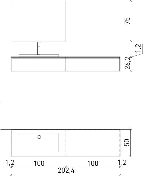 Archeda Тумба под умывальник из дерева подвесная одинарная Tulle sun-id-1351201 - Вид №5