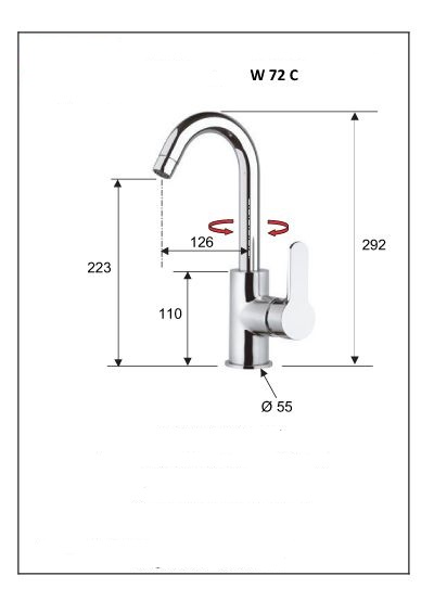 Смеситель для кухни Remer W72 W72 114324 - Вид №1
