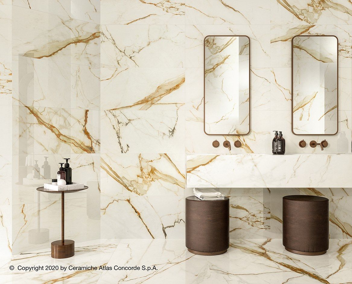 Белое керамическое покрытие с эффектом мрамора Atlas Concorde Marvel Shine ARCH-00008272 - Вид №14