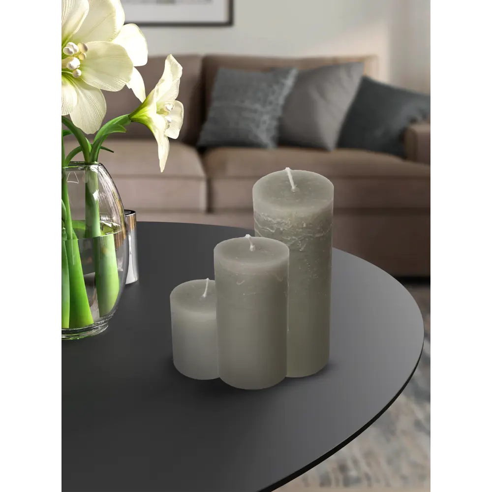 Santreyd Рустик — дизайнерская свеча-столбик в сером стиле 82927615 STLM-0038009 - Вид №3