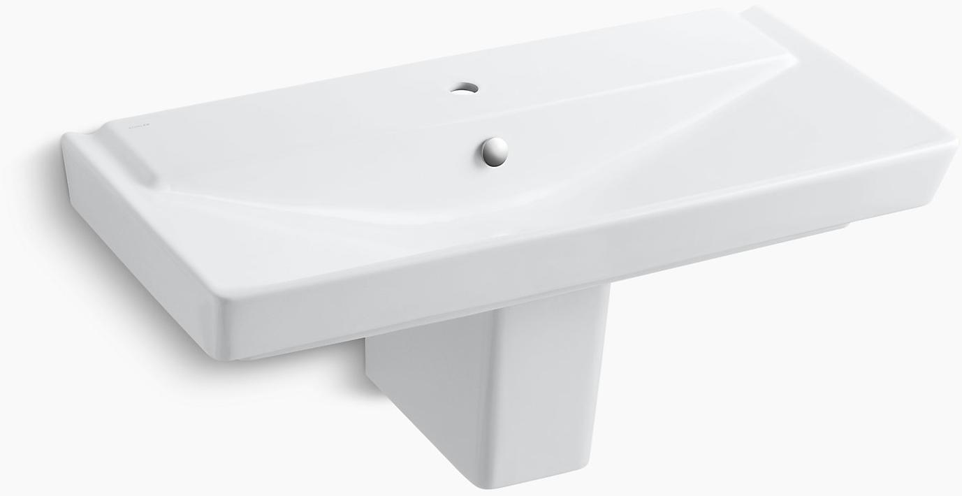 K-5148-1-96 Подвесная раковина настенная прямоугольная Kohler  бежевая  - Вид №1