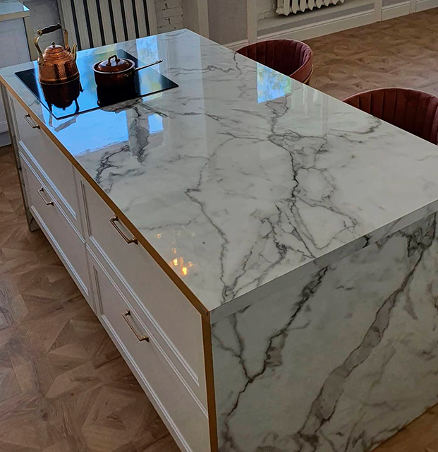 Столешницы для кухни - Мрамор бианко LIGRON LIST403 318 - Вид №31