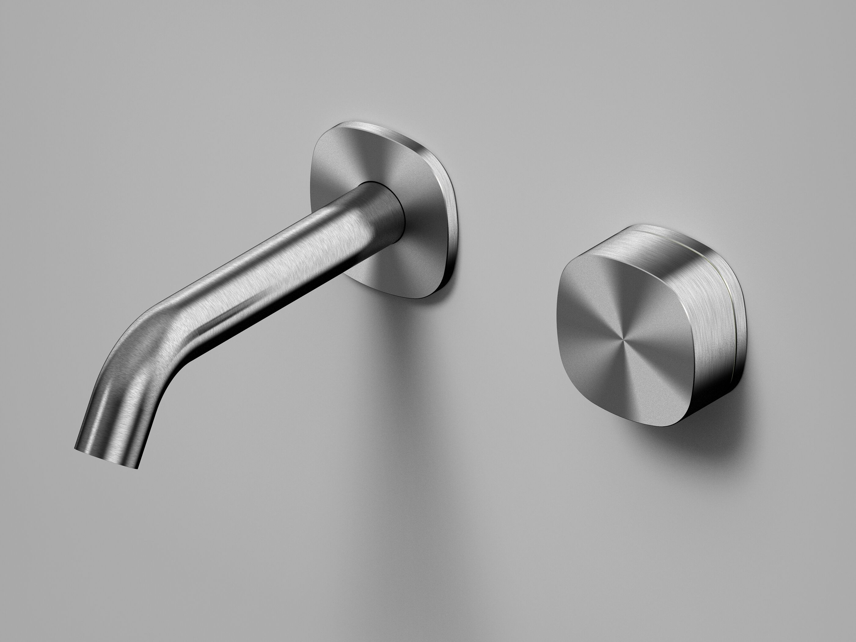 Смеситель для раковины с 2 отверстиями из нержавеющей стали Quadrodesign супер ARCH-00079510