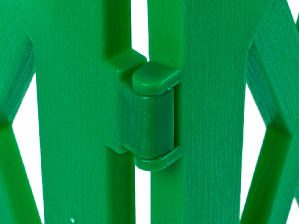 Забор декоративный "MODERN" №4, 5 шт, длина 3 метра, зелёный ГеоПластБорд GPBST-166 - Вид №2