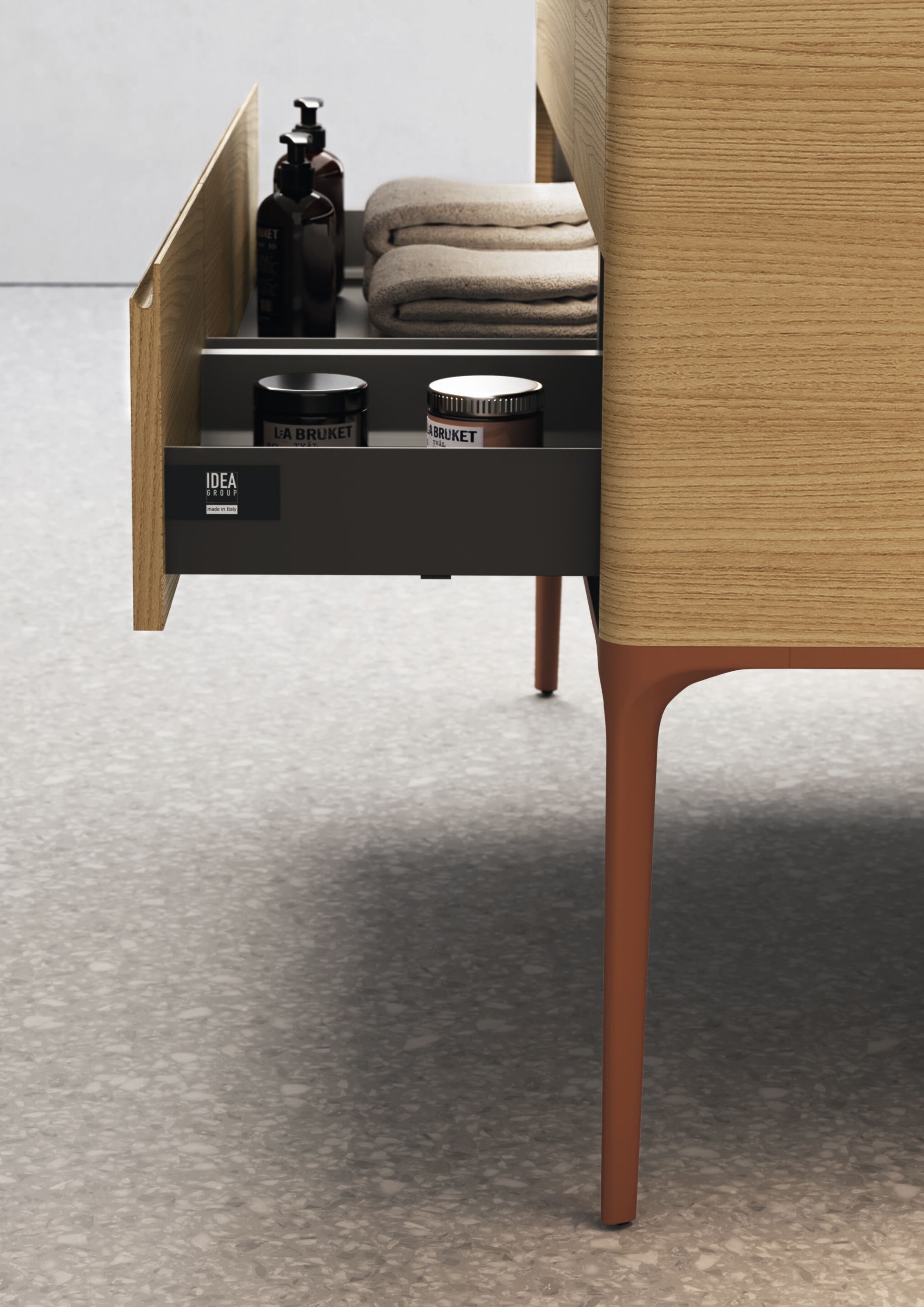 Напольный умывальник с зеркалом Ideagroup Seventy Form ARCH-00078560 - Вид №2