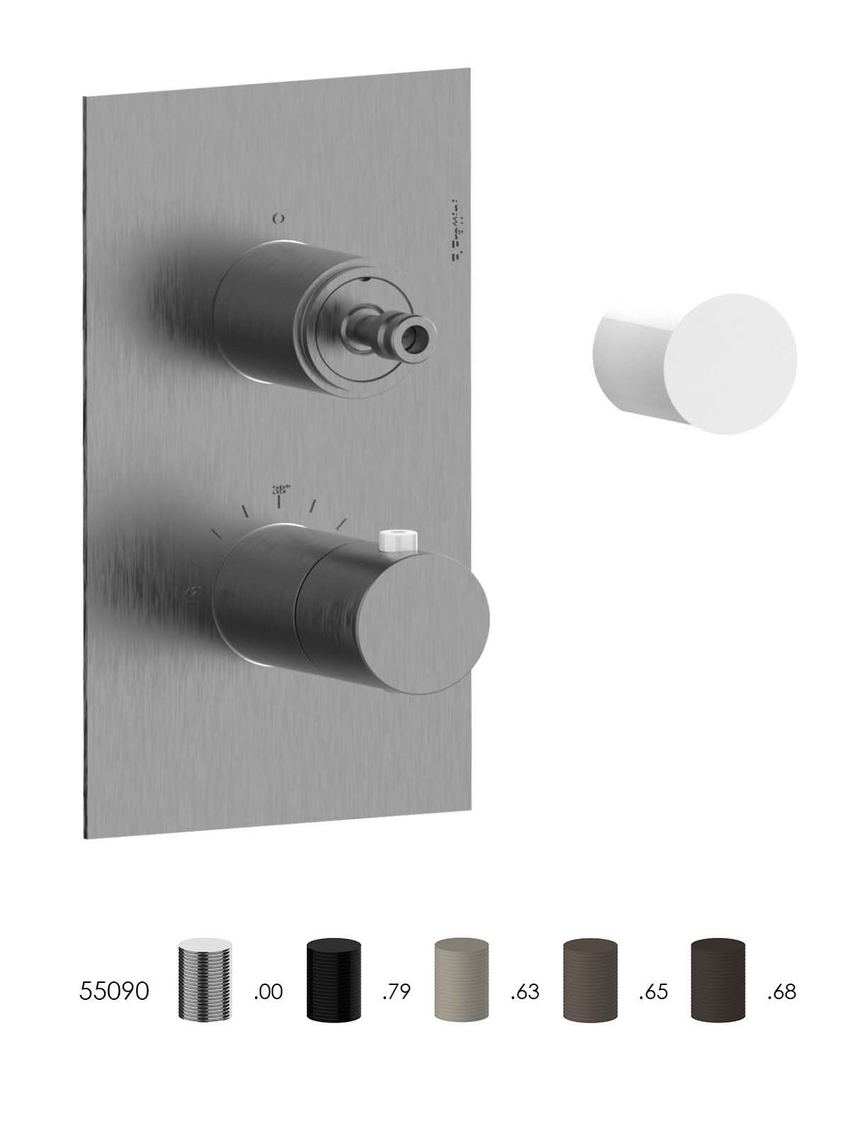 Термостатический смеситель для душа с переключателем Rubinetterie Frattini ARCH-00071669 - Вид №10