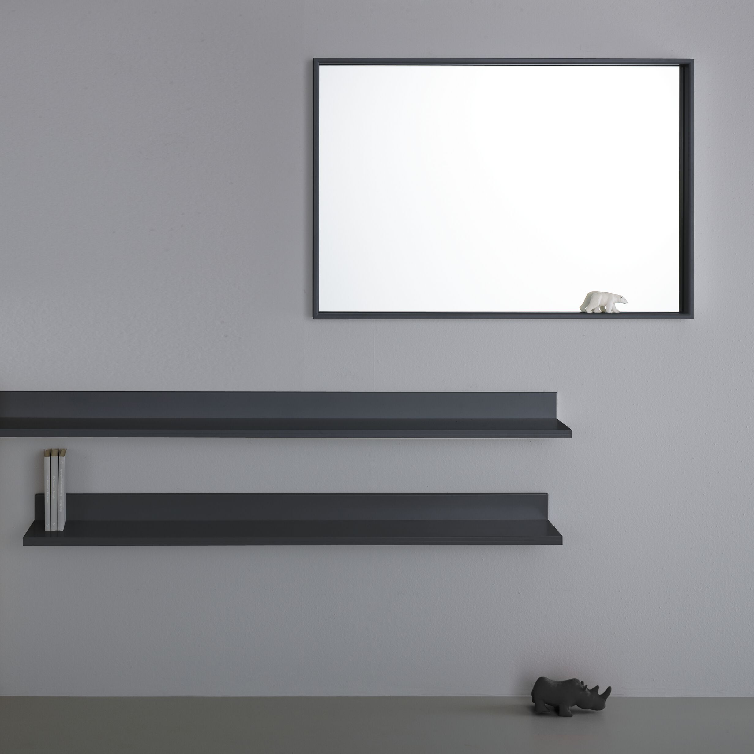 Прямоугольное зеркало с алюминиевой рамой isOnAir Bertoncini ARCH-00092915 - Вид №3