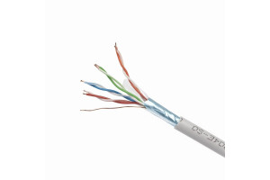 15933302 Кабель , FTP5e, 4 пары, 0.50 мм, медь, однож, экран, 305 м, Fluke Test, серый FPC-5004E-SO Cablexpert