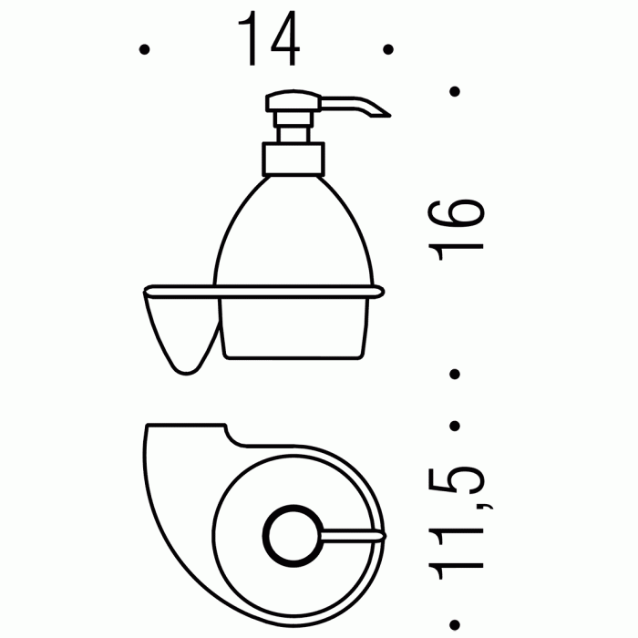 B9303 Дозатор для жидкого мыла, COLOMBO KHALA Colombo Design - Вид №2