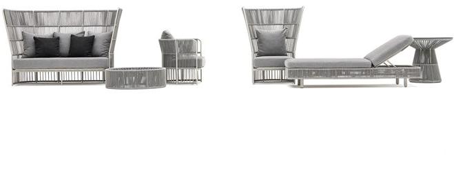 Varaschin Кресло с высокой спинкой из тканого синтетического волокна Tibidabo 1069 - Вид №2