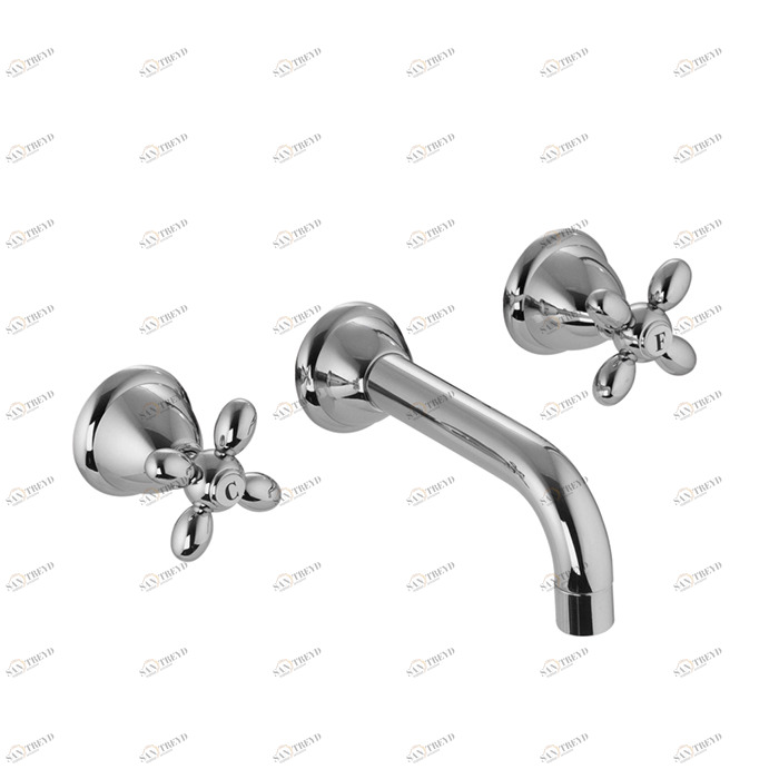 F5001/5 Смеситель для раковины на 3 отверстия настенный FIMA CARLO FRATTINI Olivia 