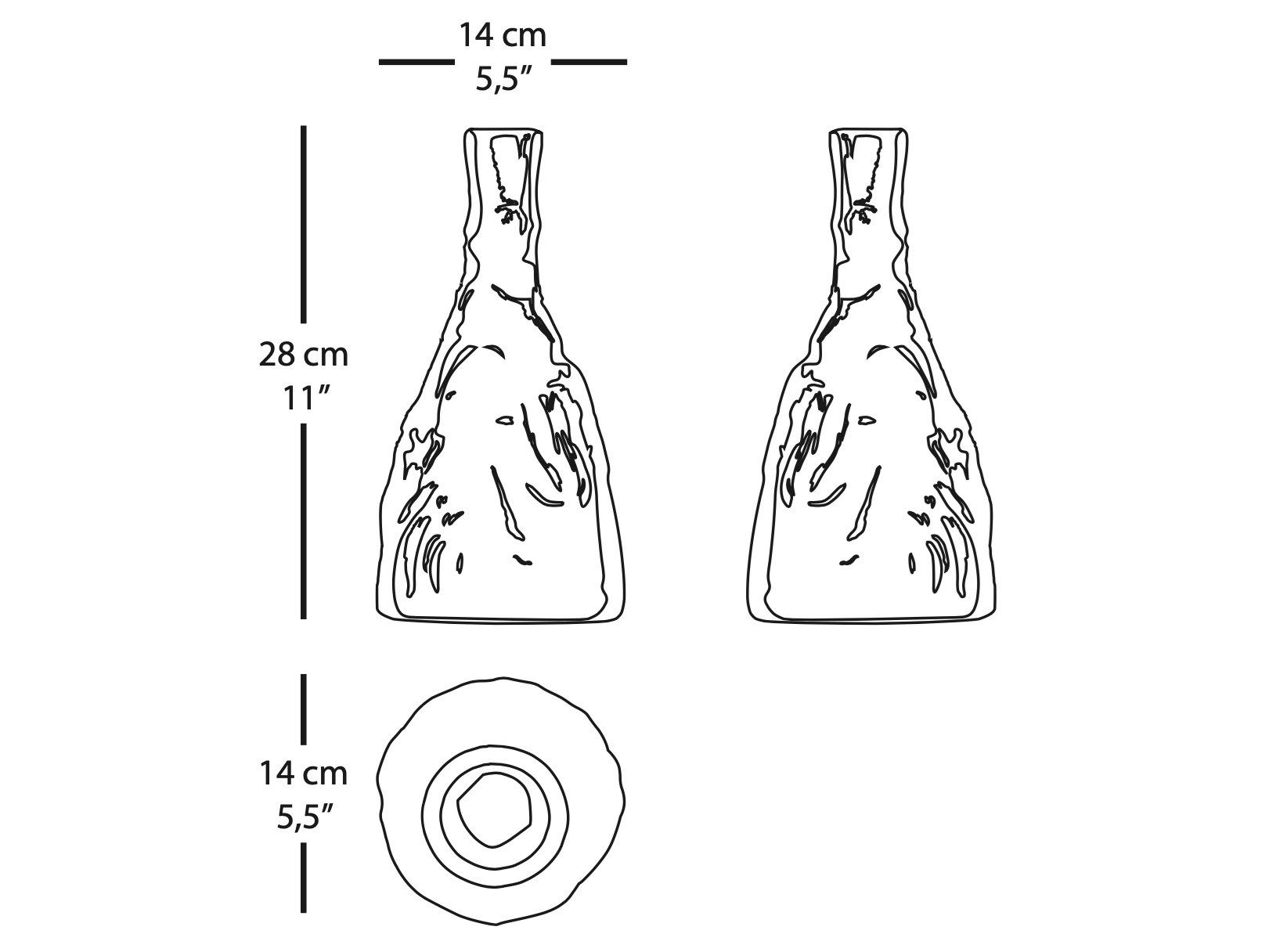 Матовая белая глазурованная керамическая скульптурная бутылка BD Barcelona CASA DE FAMILIA ARCH-00018997 - Вид №9