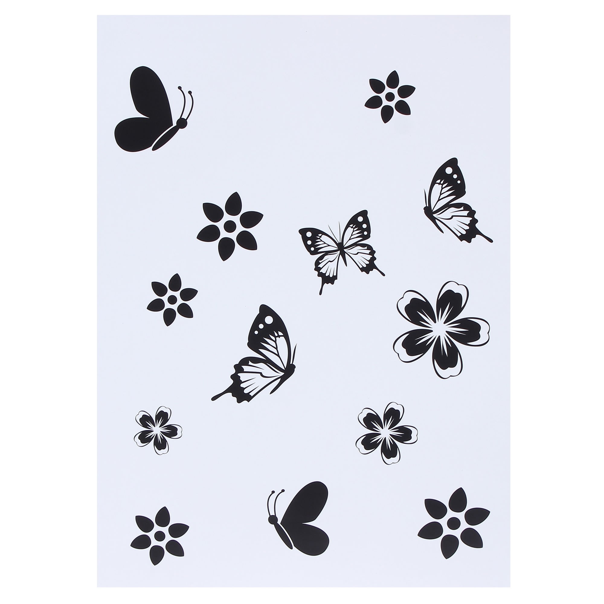 18764631 Наклейка «Девушка с бабочками» Santreyd  - Вид №1