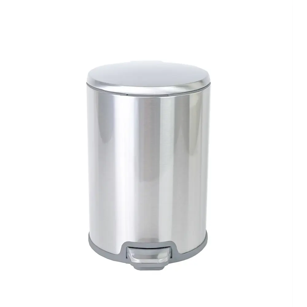 Контейнер для мусора Primanova Gigo M-E49-30-07 12 л металл цвет хром/серый Cigo STLM-2031354