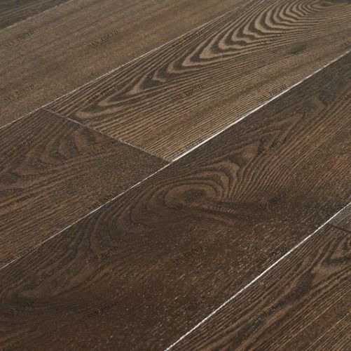 Паркетная доска Amber Wood Бурбон Ясень с брашью (Текстурированная) 1860х148 мм 2600200413