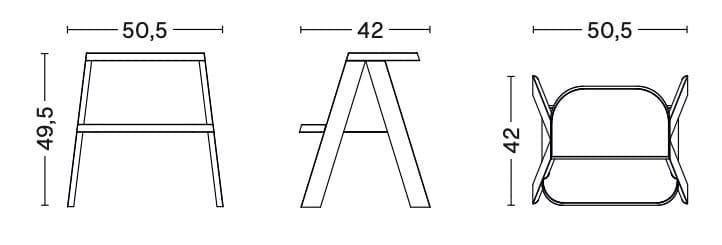 Дубовый стул / лестница In Stock Hay ARCH-00082785 - Вид №6