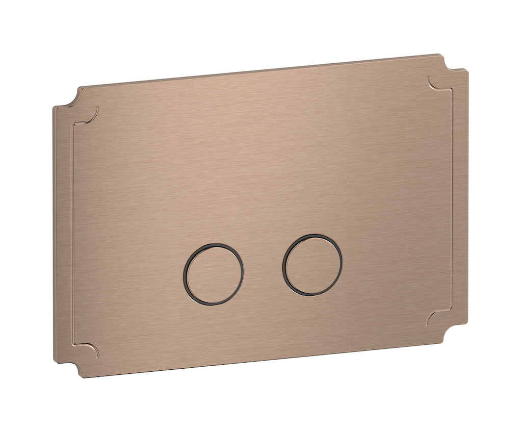 Кнопка смыва для бачка "HERMES" с двойным сливом WE ARE IB bb002sr Brushed Rose Gold Bye Bye