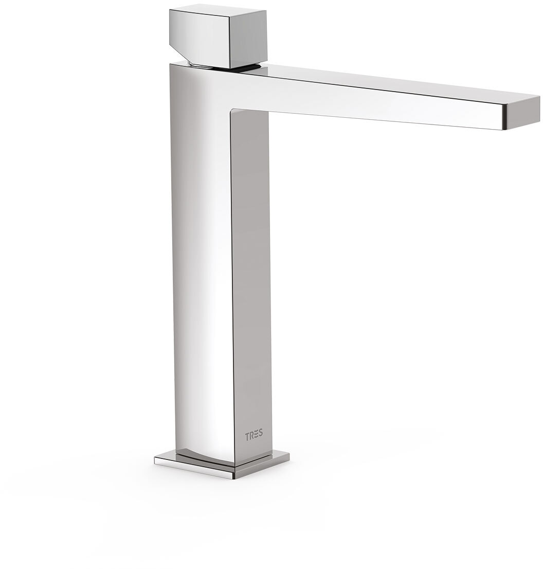 ТОНКИЙ высокий смеситель для умывальника с одной ручкой-20210304 TRES