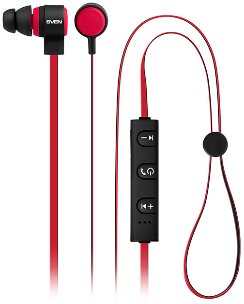 SV-013240 Наушники вкладыши с микрофоном seb-b270mv, черный-красные (bluetooth) Sven Santreyd 