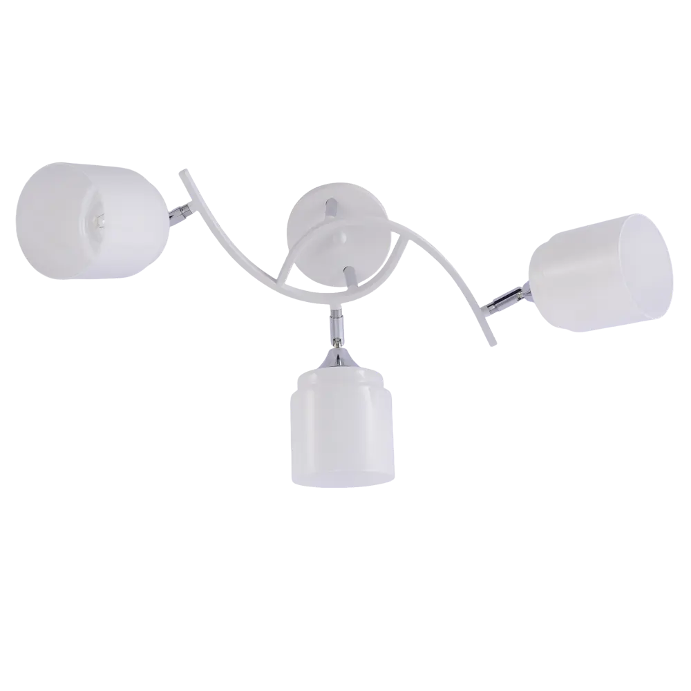 Люстра потолочная Seto 3 лампы 12 м² цвет хром SCHAFFNER STLM-2001203 - Вид №3