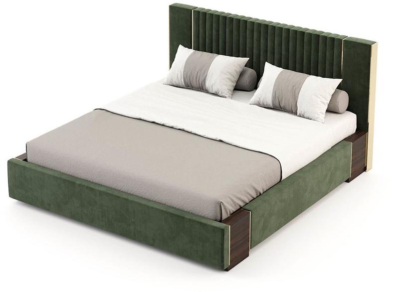 Laskasas Двуспальная кровать с мягким изголовьем Lauren sun-id-1434360 - Вид №3