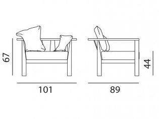 Gervasoni Садовое кресло из ткани с подлокотниками Gervasoni outdoor sun-id-1442243 - Вид №10