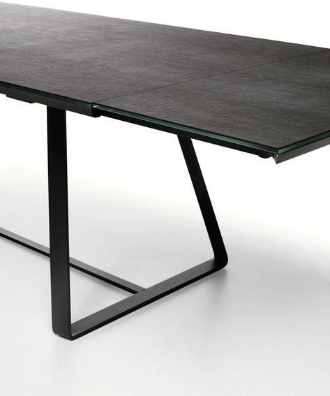 Midj Раздвижной прямоугольный обеденный стол из стекла sun-id-1438305 - Вид №2