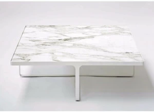 Tacchini Квадратный мраморный журнальный столик