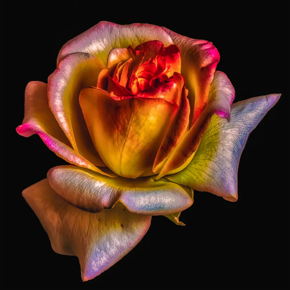 Картина на стекле Цветочная фантазия 1 30x30 см POSTERMARKET STLM-2206519