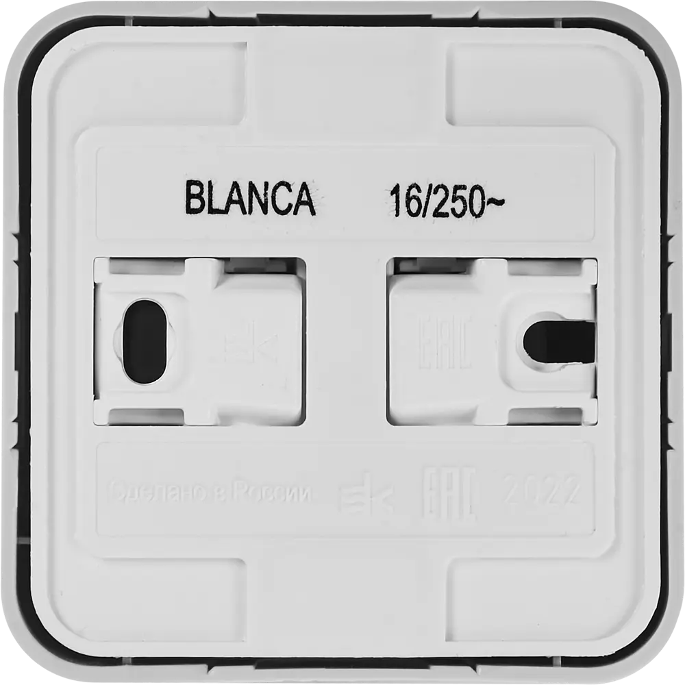 Розетка накладная Schneider Electric Blanca с заземлением цвет белый SYSTEME ELECTRIC STLM-2165987 - Вид №3