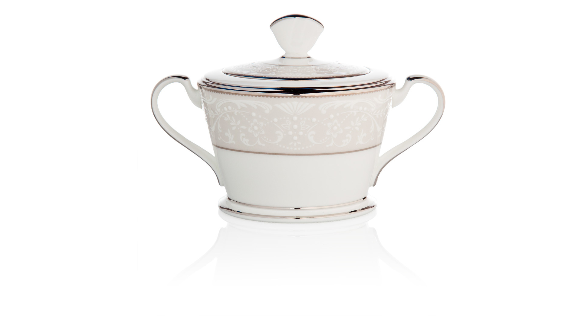 10676107 Noritake Сервиз кофейный Noritake Серебряный дворец на 6 персон 21 предмет, фарфор Фарфор костяной  - Вид №3
