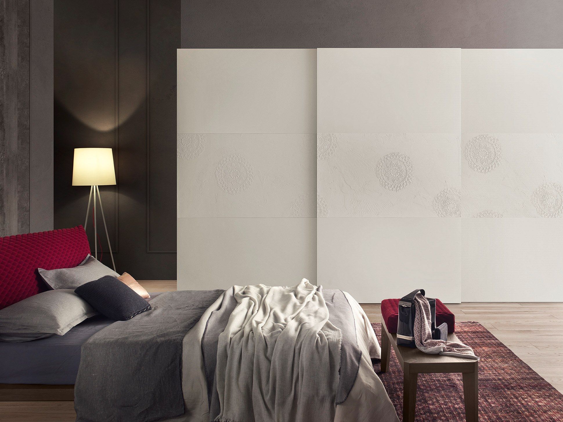 Двуспальная кровать с мягким изголовьем Olivieri ARCH-00130343 - Вид №8