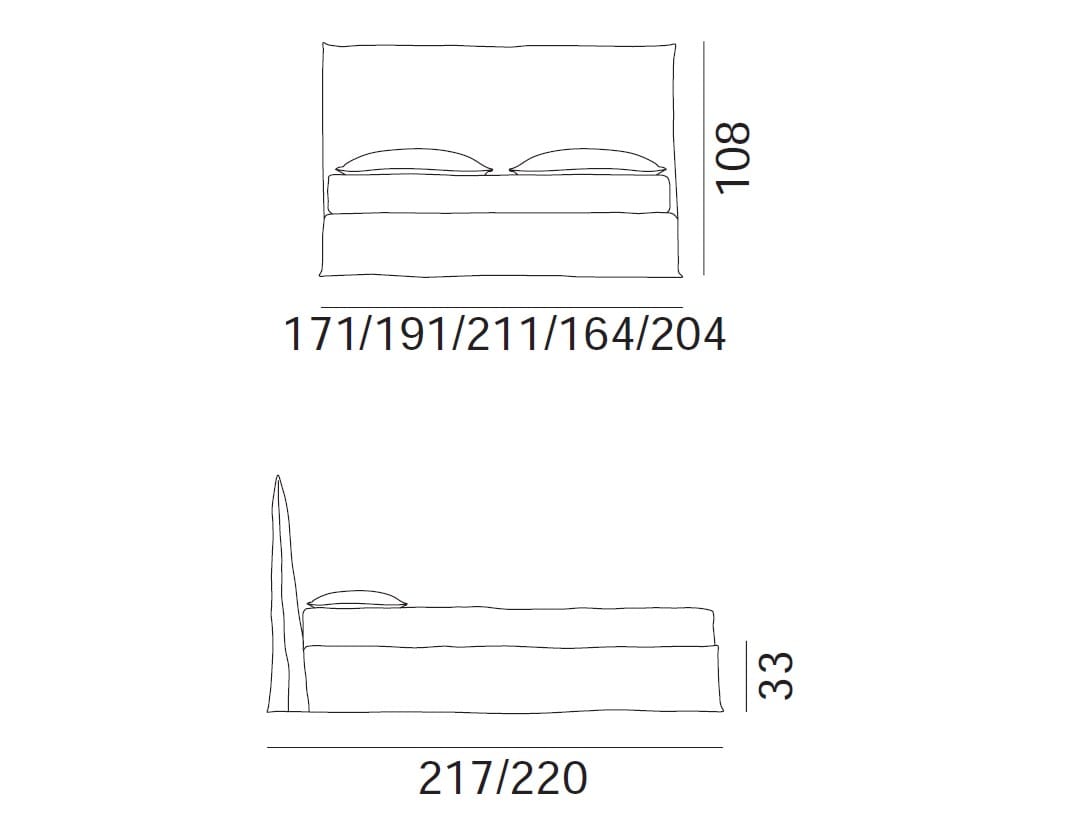 Съемная двуспальная кровать Gervasoni Ghost ARCH-00059018 - Вид №12