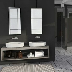 SHCOLAO60WHITE Накладная раковина на столешницу  овальная Ceramica Cielo