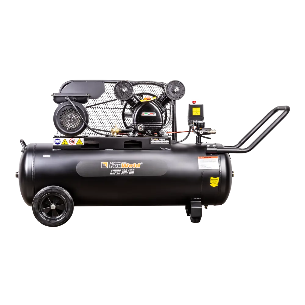 Компрессор масляный АЭРУС 2,2 кВт с ременным приводом 100 л 15308770 STLM-0005673 - Вид №2