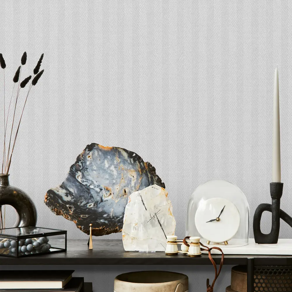 Erismann Harris: Флизелиновые обои серые с полосками для элегантного интерьера 89365198 STLM-0832251 - Вид №4