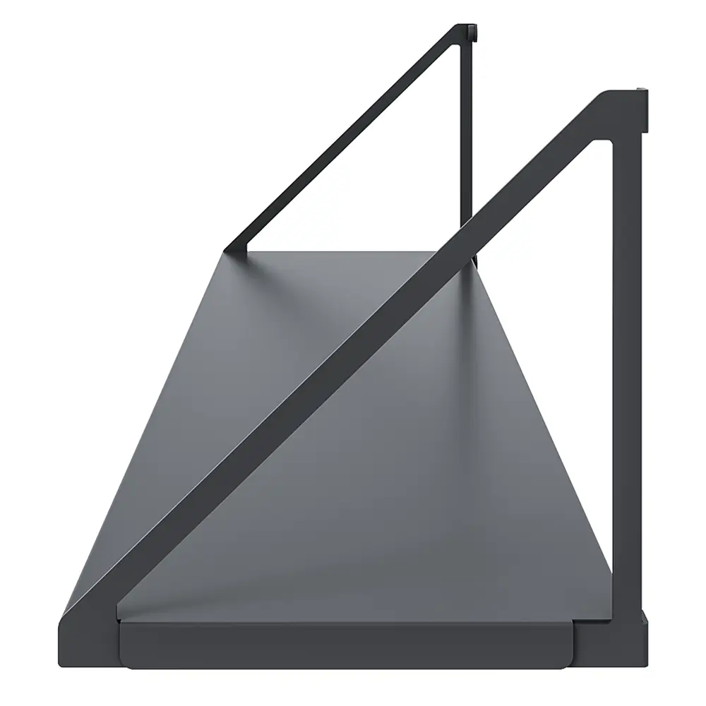Настенная полка Бостон 80x20 см сталь цвет черный Santreyd STLM-2149872 - Вид №3