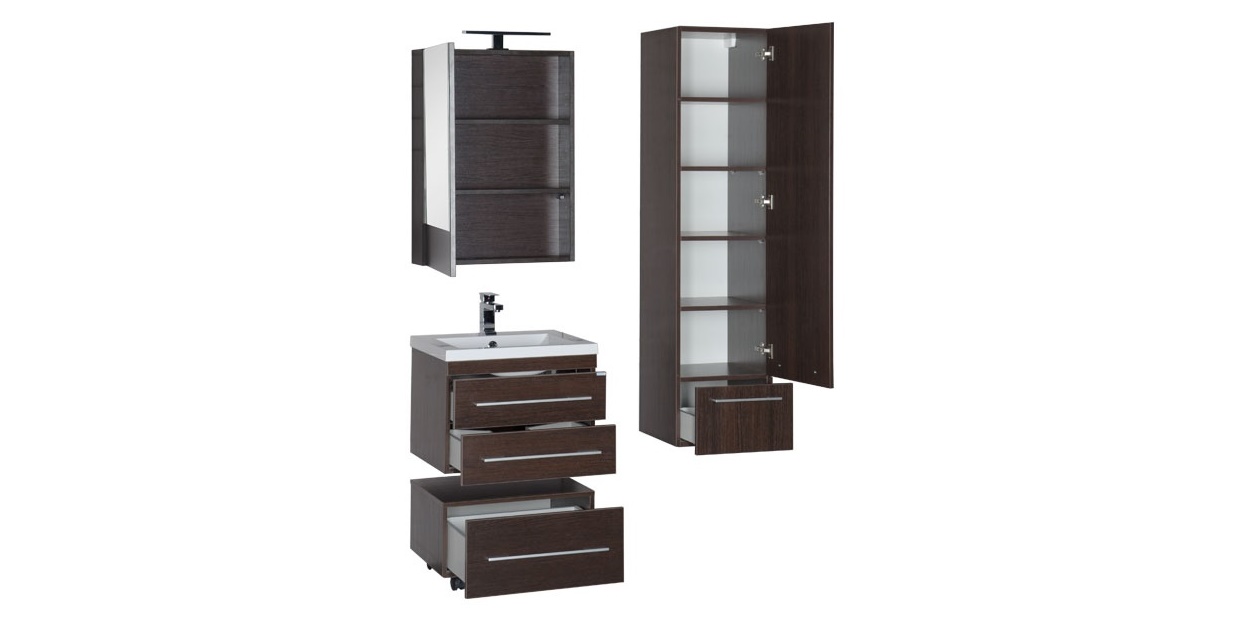 Комплект мебели Aquanet Нота 58 венге (камерино) 00161307 - Вид №2