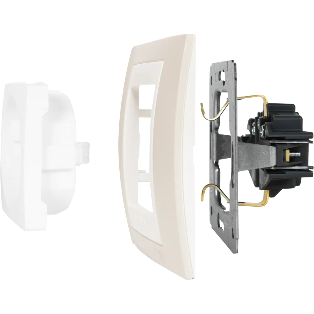 Рамка для розеток и выключателей Systeme Electric Unica 2 поста, цвет песчаный/бежевый STLM-2137946 - Вид №3