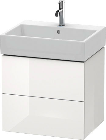 LC627504949 L-Cube Тумбочка подвесная Графит матовый, декор Duravit - Вид №2
