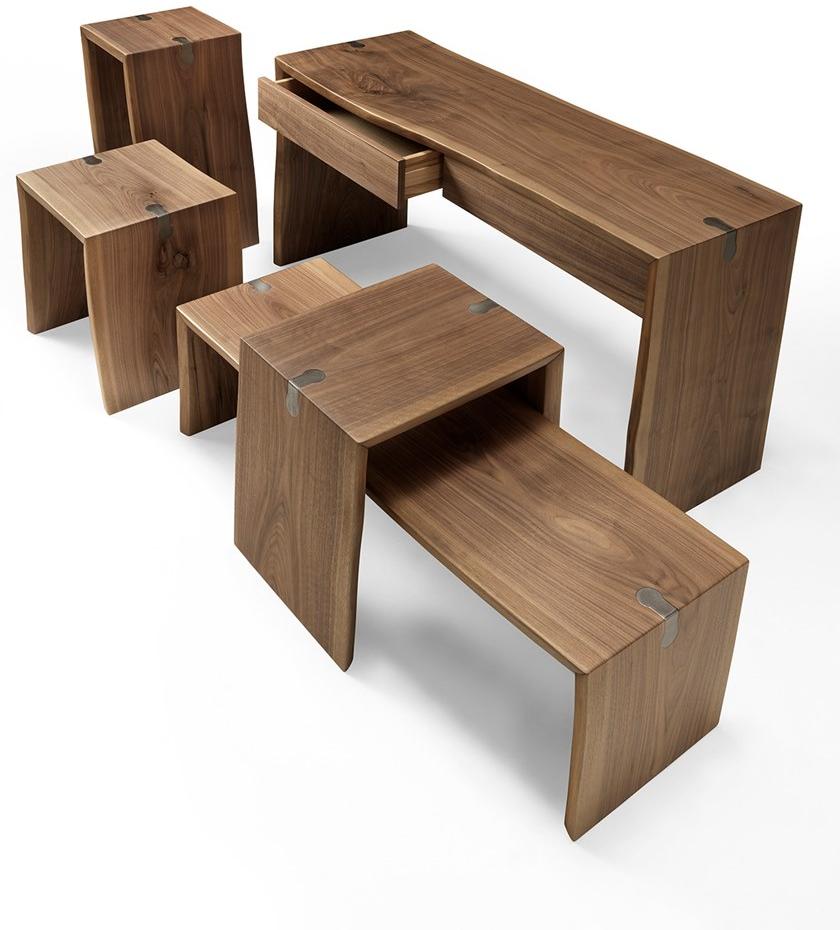 Arte Brotto Табурет из грецкого ореха Vero L1022/47 - Вид №1