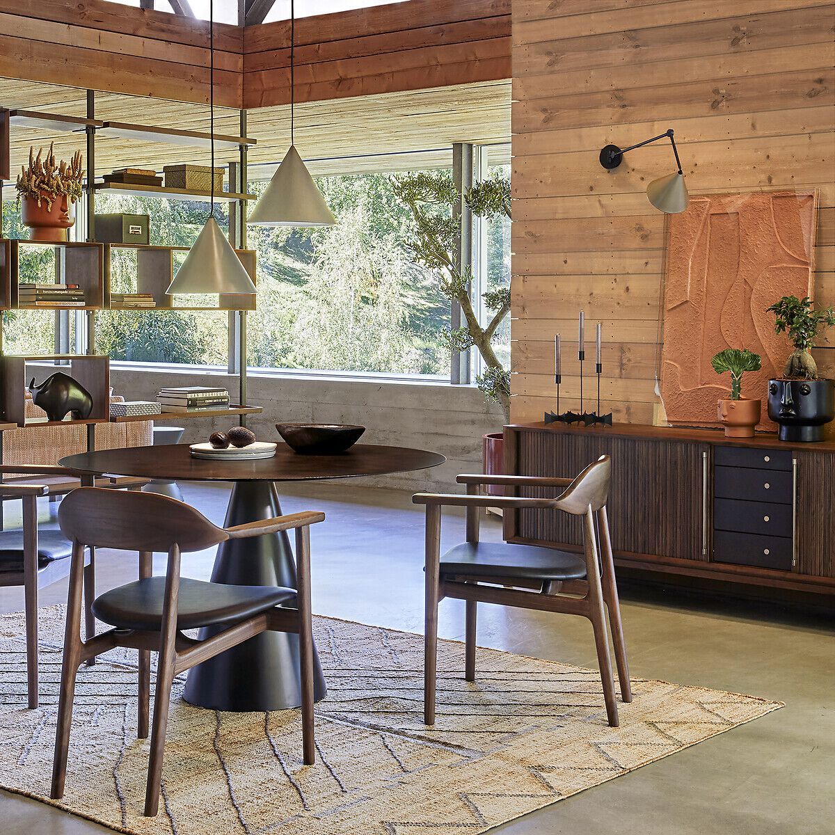 Кресло из грецкого ореха и кожи с подлокотниками AMPM ARIÉ ARCH-00112992 - Вид №3