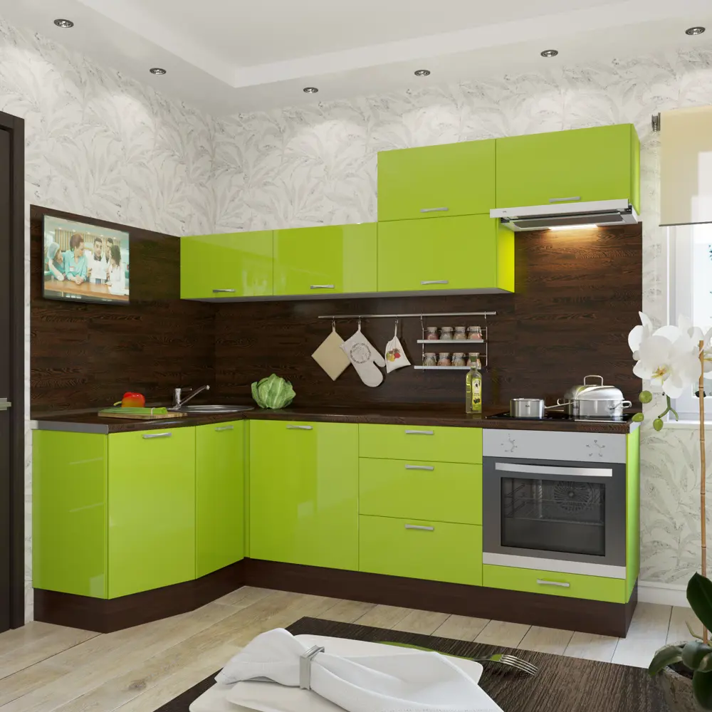 Дверь для шкафа Delinia «Васаби» 45x70 см, пластик, цвет зелёный STLM-2160158 - Вид №5