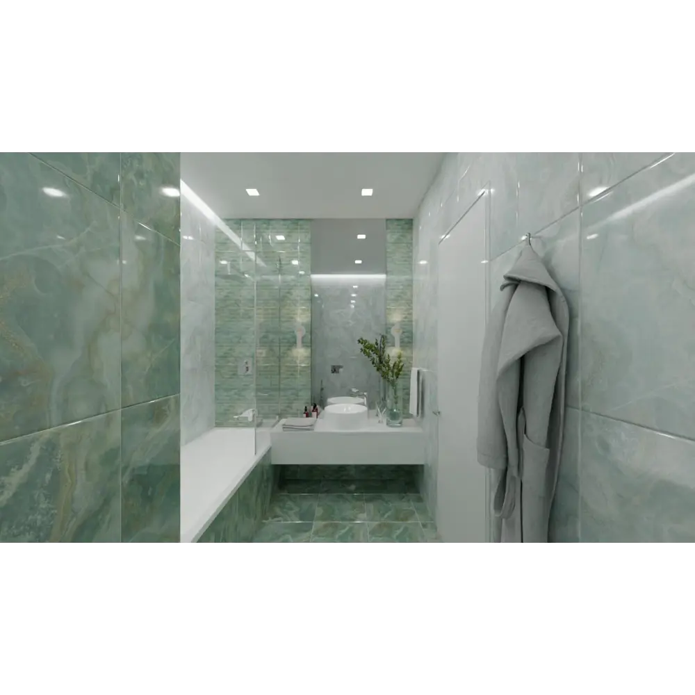 Плитка напольная Aquamarine Dark 41.8x41.8 см 1.75 м² цвет зеленый Santreyd STLM-2072969 - Вид №3