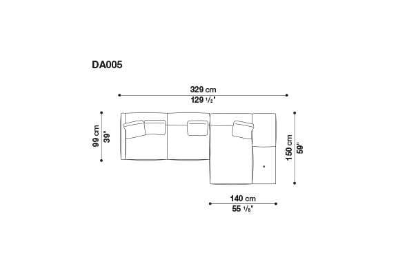3-местный тканевый диван B&B Italia док ARCH-00033457 - Вид №84