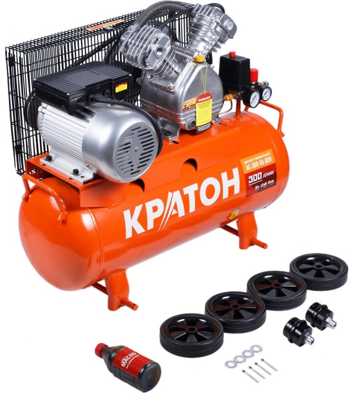 Компрессор поршневой масляный Кратон AC-300-50-BDV 9024849 STDN-0082241 - Вид №5